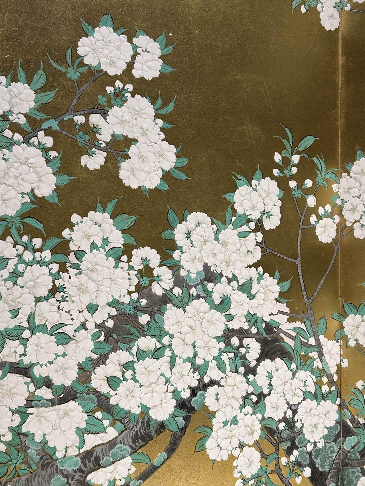 屏風仕立ての刺繍 クロスステッチDL図案 『正倉院 鹿草木夾纈屏 』奈良の正倉院