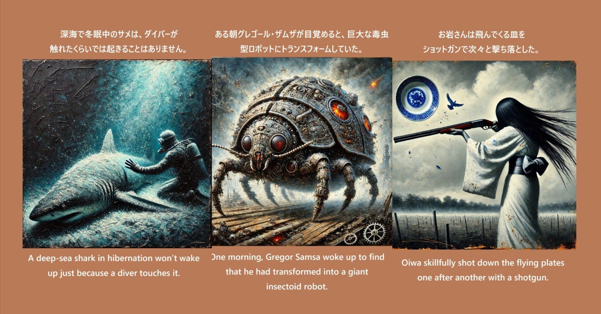 英語教材風AIイラスト画像ネタまとめ21｜泥辺五郎