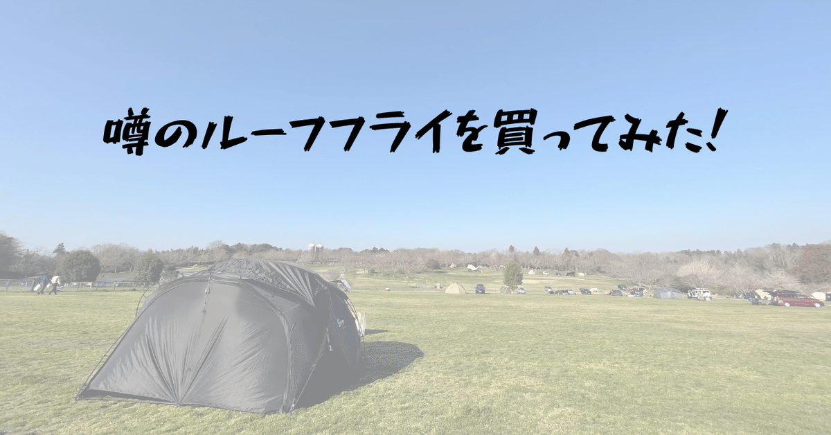 g2000に最適！？噂のルーフフライを買ってみた！｜hiro @人生を