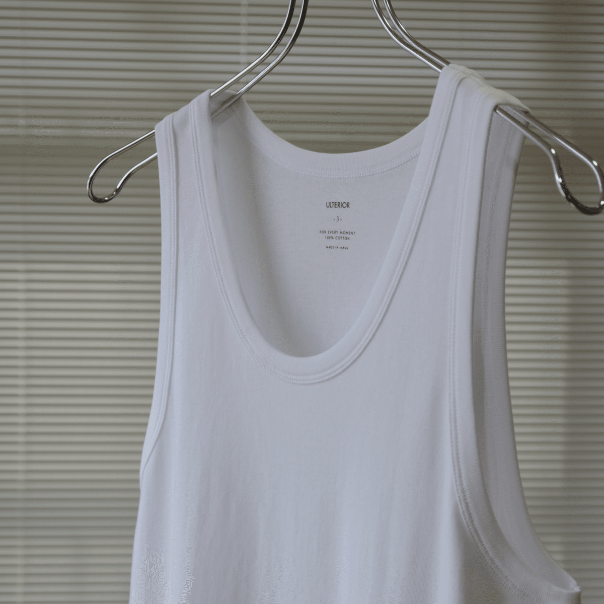 新品未開封☆25ss ULTERIOR TUBULAR TANK TOP 必需品のご紹介です。｜水岡