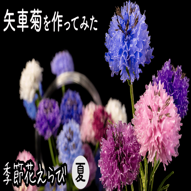 矢車菊（Centaurea）｜岡田香陽子 のDipフローラルアート 花のアトリエ
