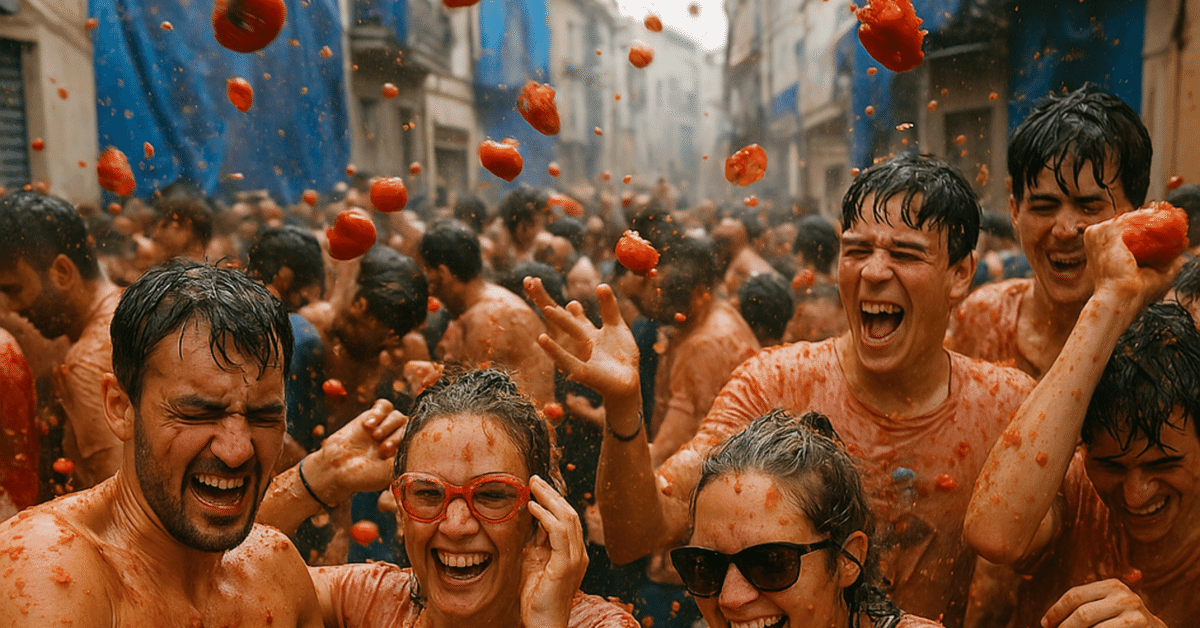 ★トマト祭★ トマトを投げ合う祭りがスペインにあるらしい🇪🇸|世界の