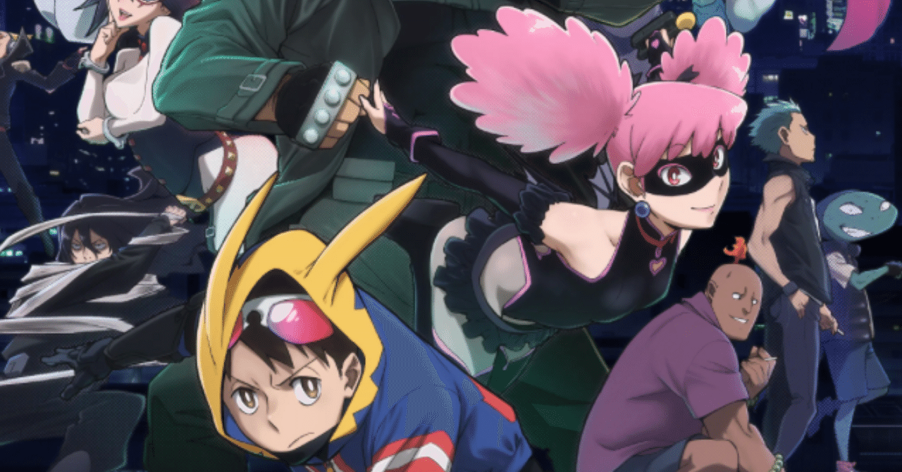 夜の日本街歩き：月明かりとネオンに包まれたロマンチックな風景, image size:1280x670