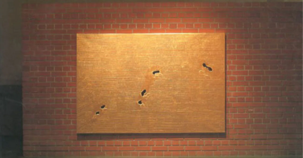 関根伸夫「モノ派」現代アート　位相絵画 幼年時代 関根伸夫】「もの派の原点」——位相絵画 査定 鑑定 買取 致します｜井浦