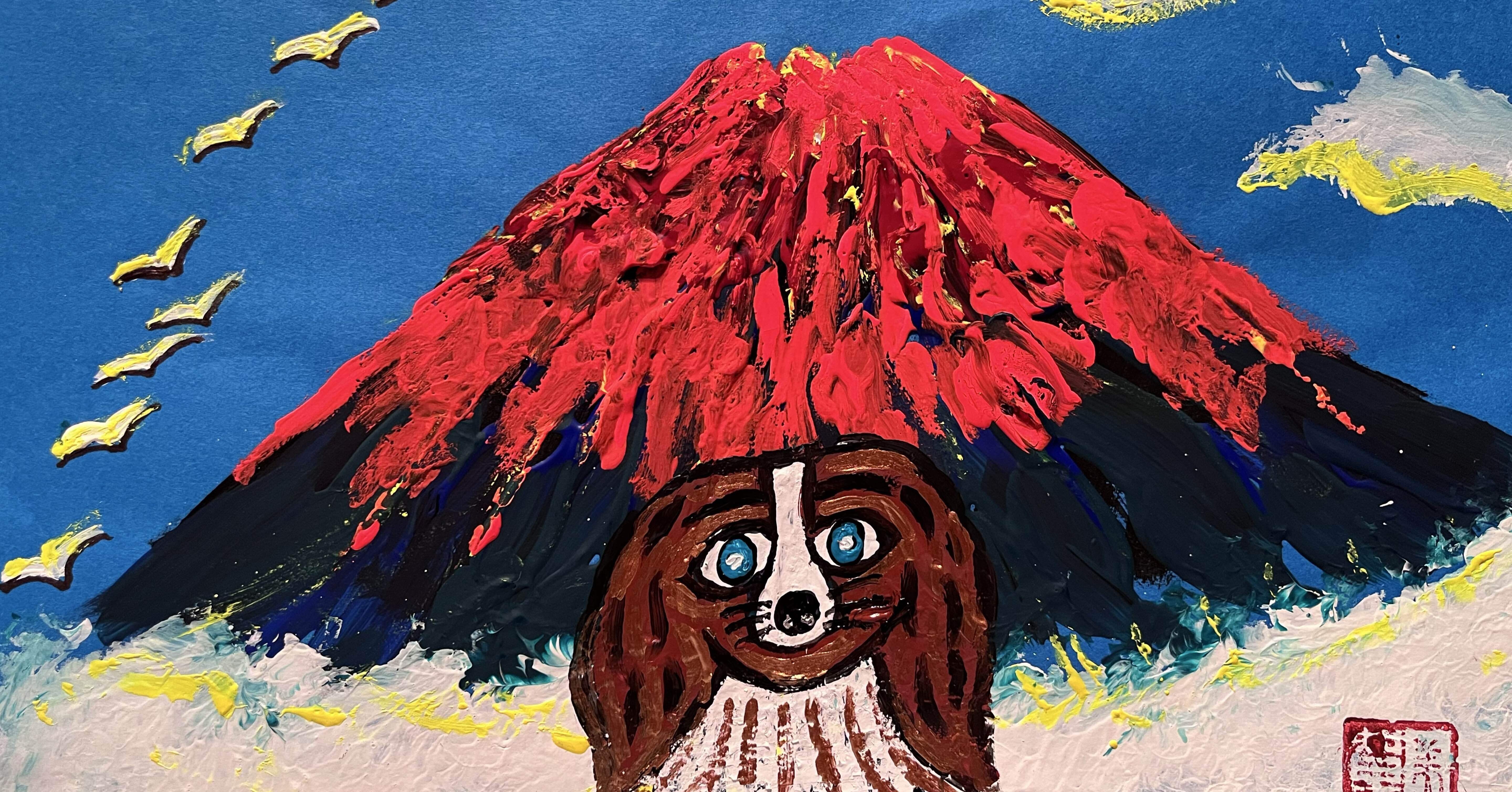 沖縄のピカソ小波津有希」ダウン症画家です。6歳〜29歳墨絵❤️12色