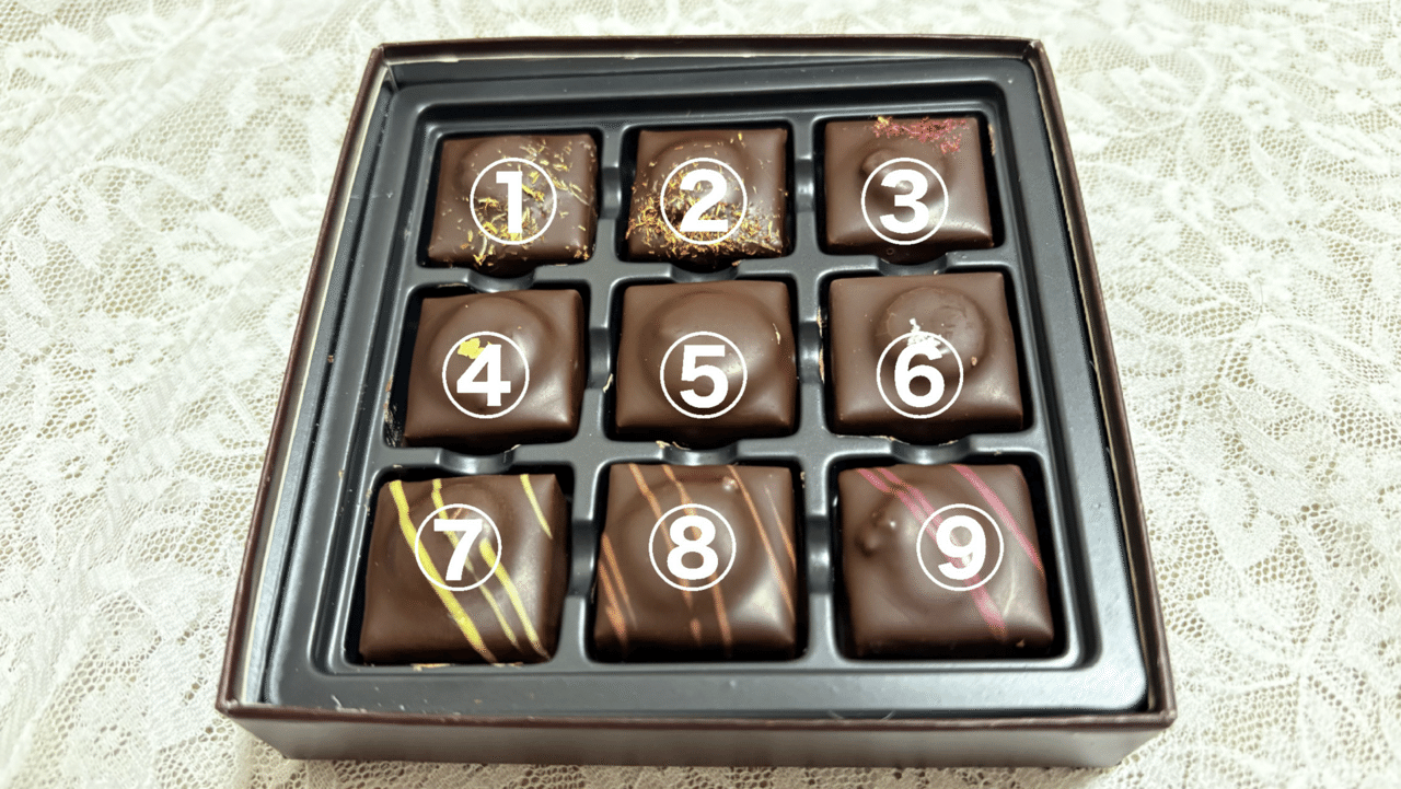 バズチョコだけじゃない。憧れの高級ボンボンも美味で、柑橘好きには