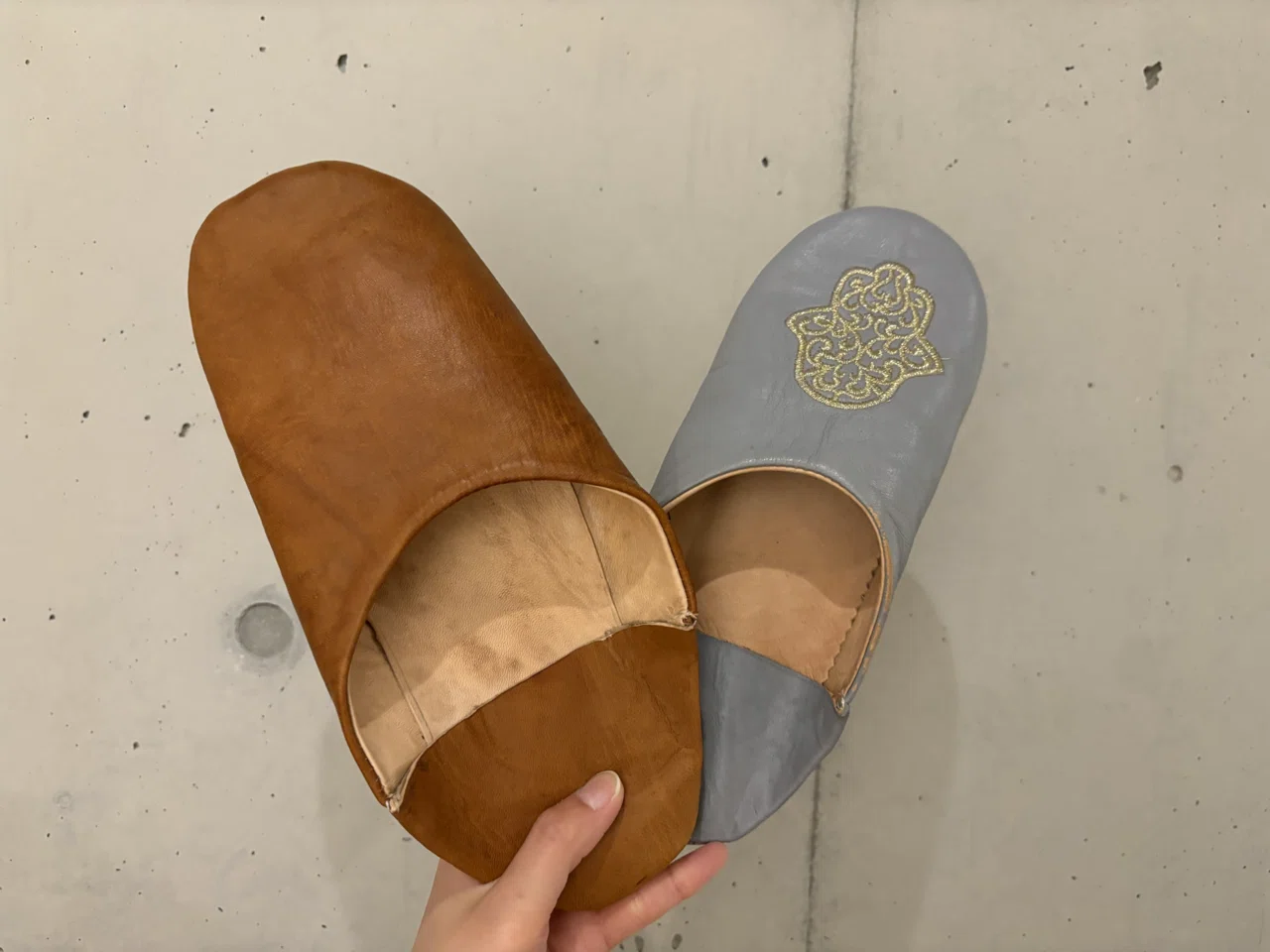 新品！モロッコ土産★ポインテッド★バブーシュ★スエード モロッコのお土産購入品① スークで買った雑貨編｜TOK