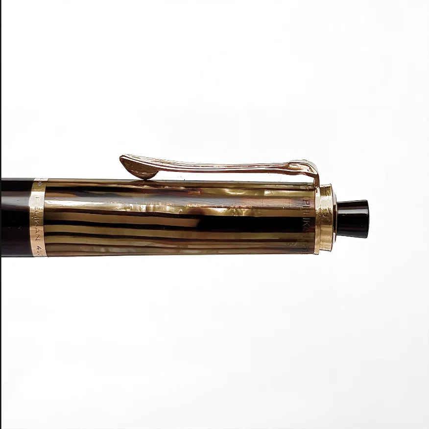 名シリーズの原点。【Pelikan #450 茶縞 1.18mm】｜鬻
