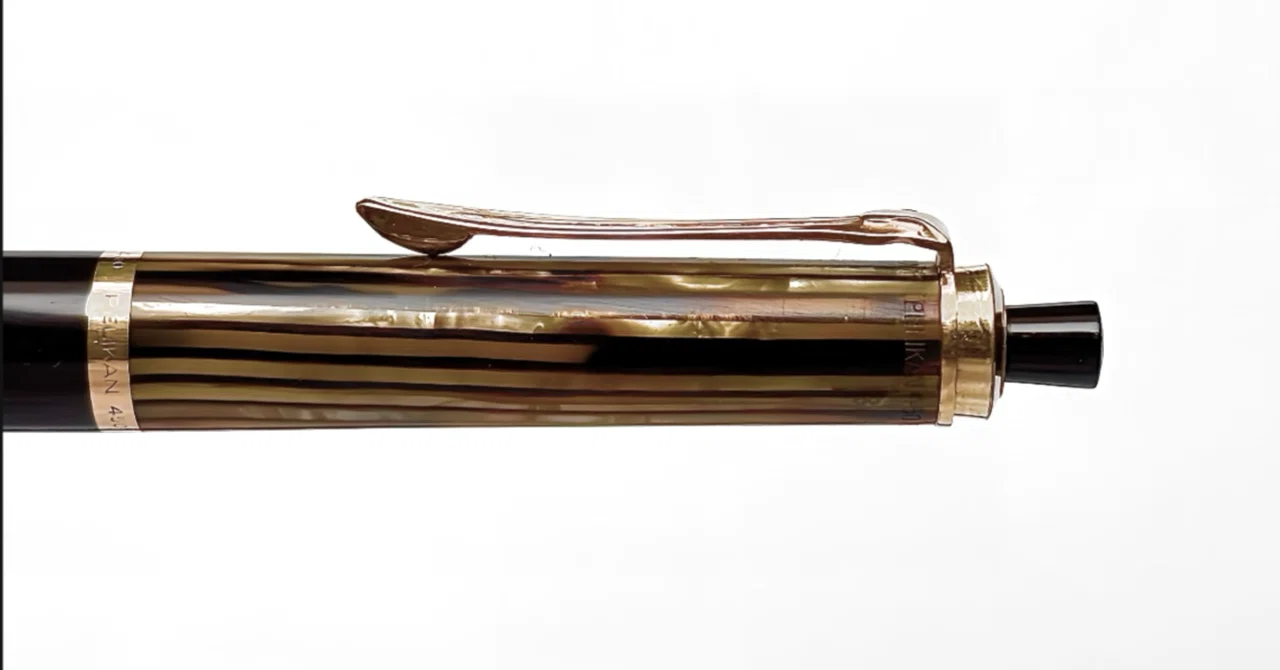 名シリーズの原点。【Pelikan #450 茶縞 1.18mm】｜鬻