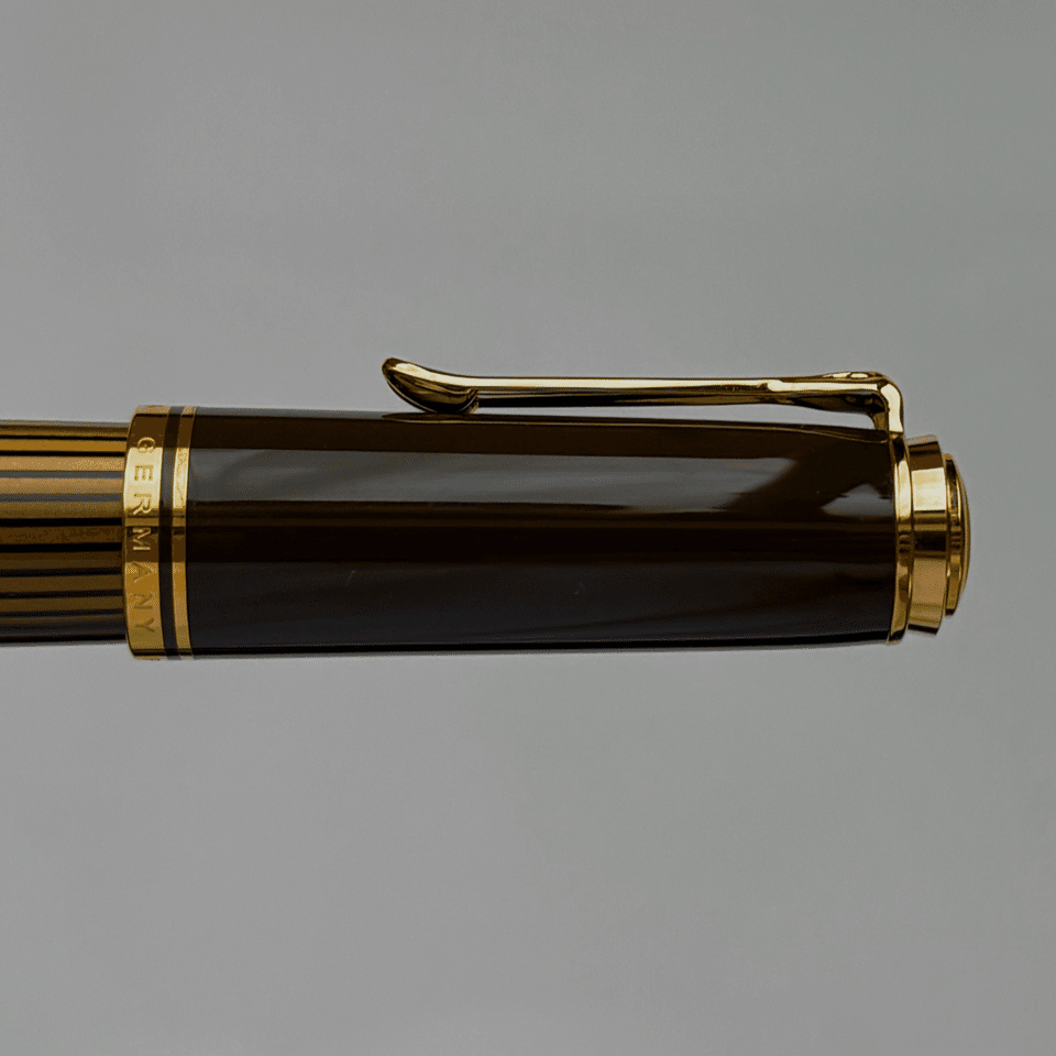 名シリーズの原点。【Pelikan #450 茶縞 1.18mm】｜鬻