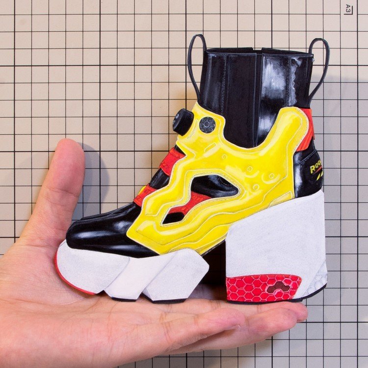 Shoes：01475 “Maison Margiela × Reebok” InstaPump Fury Tabi Sneaker Boot（Artisanal Co-ed SS20）