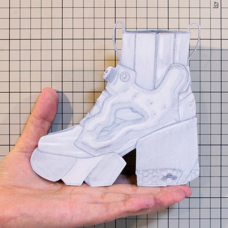 Shoes：01477 “Maison Margiela × Reebok” InstaPump Fury Tabi Sneaker Boot（Artisanal Co-ed SS20）