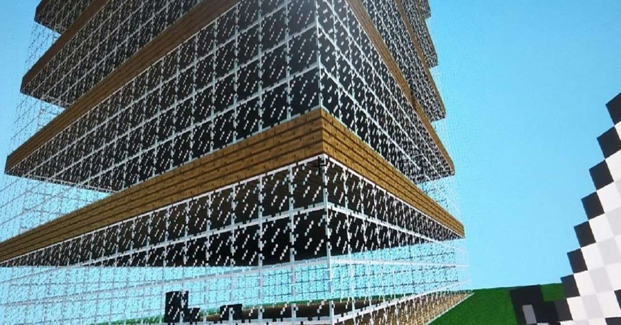 マインクラフトパイビルの建設自動化の画像-min