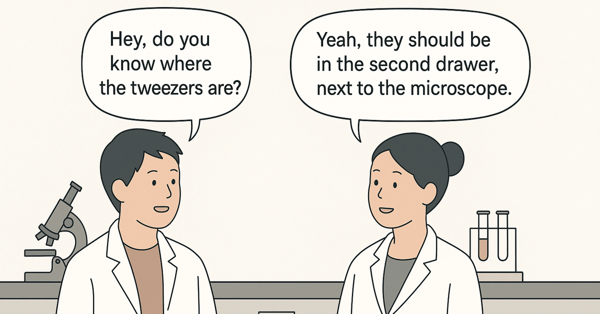 ピンセット」は通じない？研究室英語フレーズ：tweezers 編