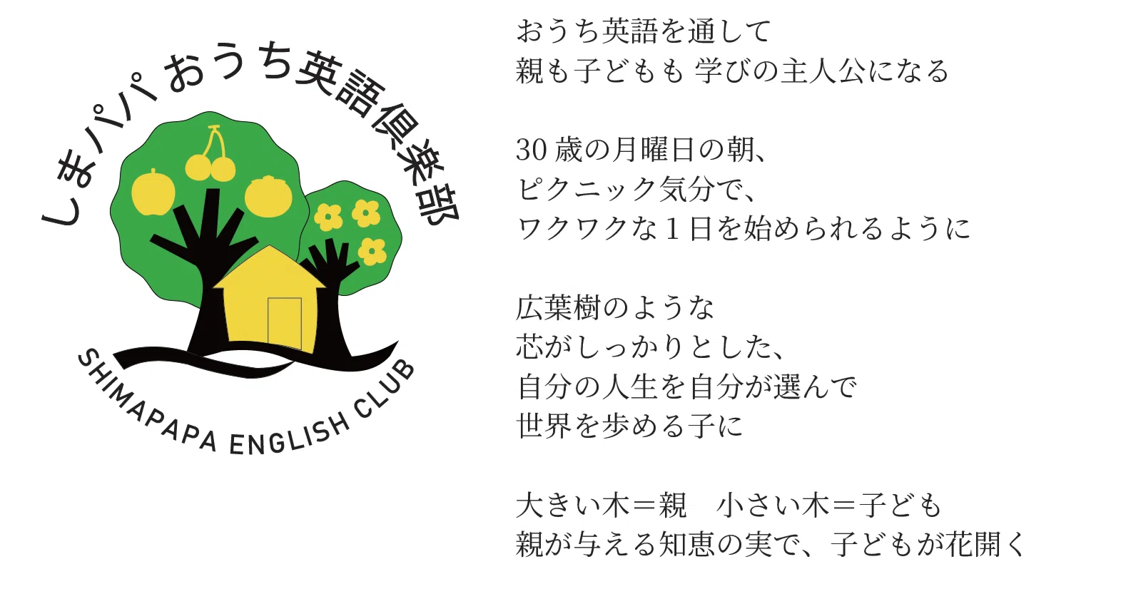 まもなく500名達成！】しまパパおうち英語倶楽部のロゴ完成！｜嶋津