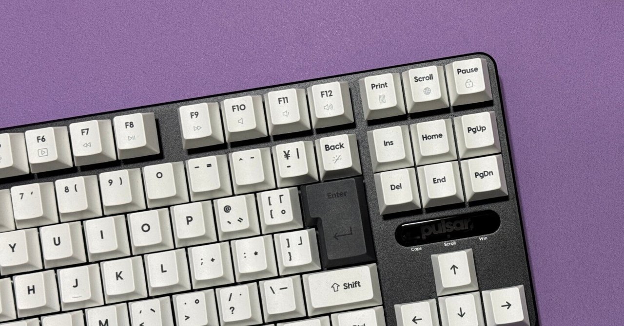 ラピッドトリガー×JIS配列の完成形 「Pulsar PCMK2 HE TKL」レビュー｜key