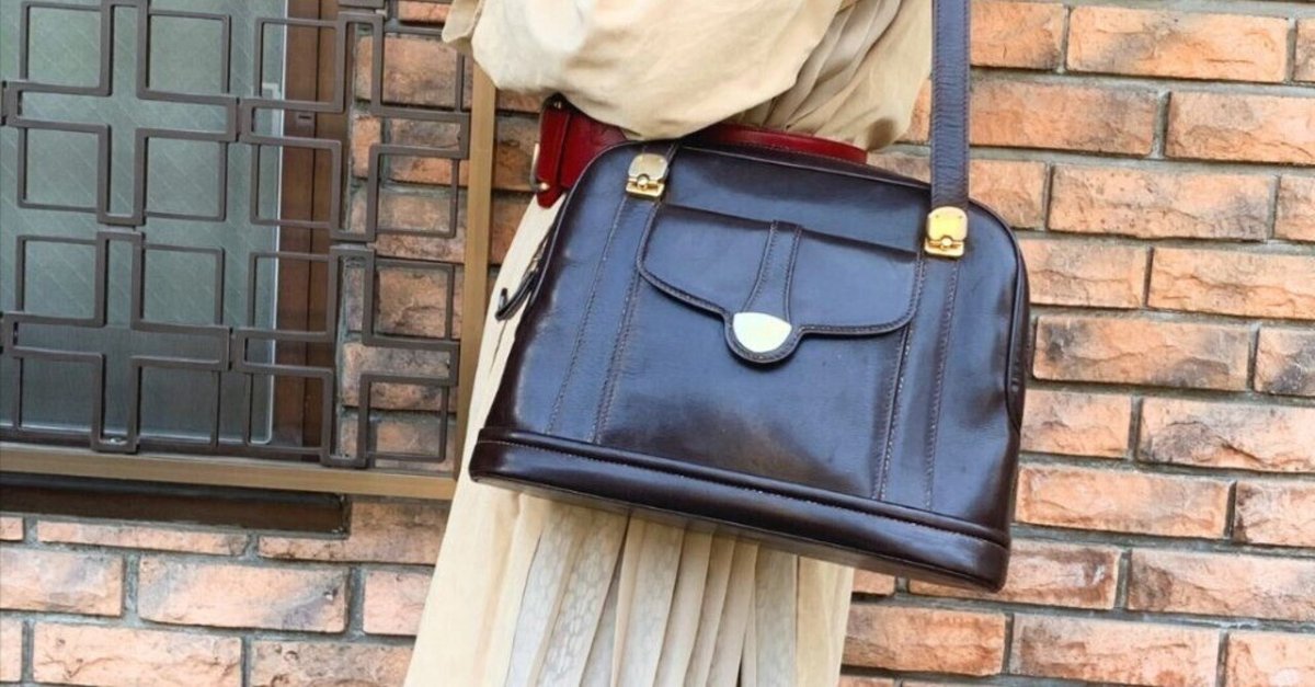 古い！OLD Gucci 逆三角プレート｜ビンテージバッグを収集して40