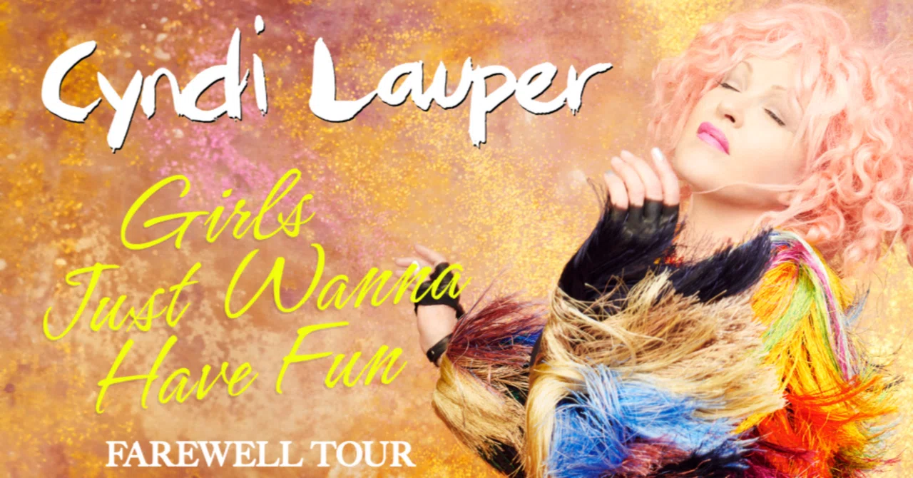 シンディ・ローパー 90年代ツアー タオル Cyndi Lauper Farewell tour【グッズ編 】｜光の粒