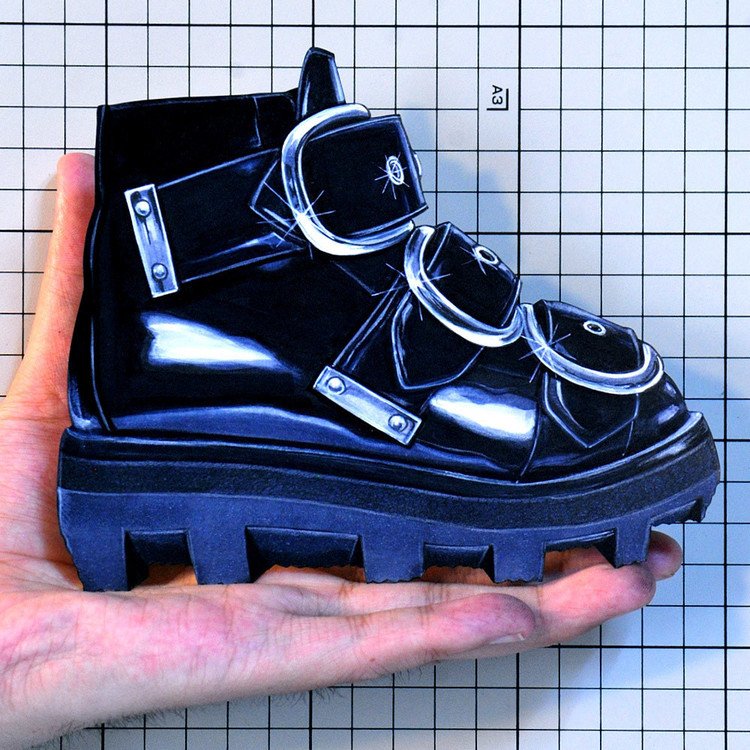 Shoes：00404 “ALEXANDER WANG” Triple Buckle-Strap Boot（FW2015）