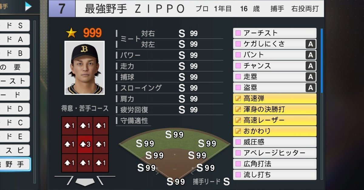 2024 Series1 ポジション選手カード
