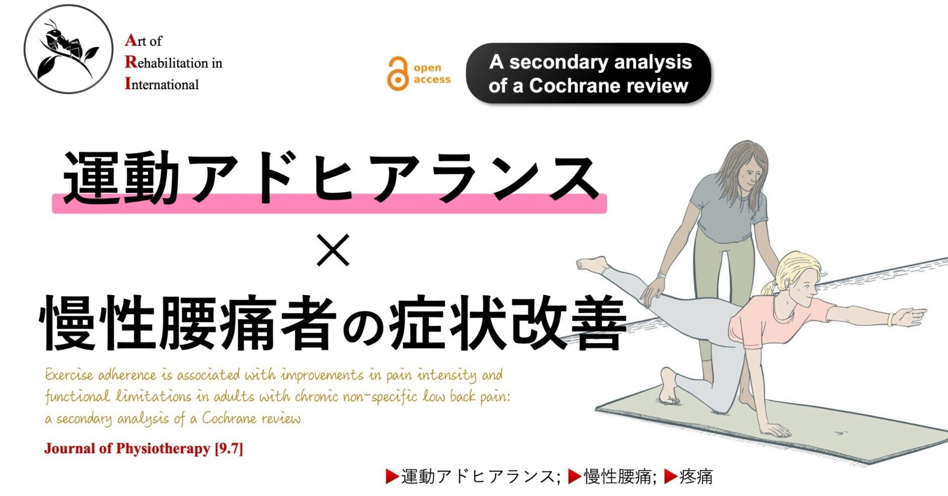 運動アドヒアランス × 慢性腰痛者の症状改善|Super Human 運動アドヒアランス × 慢性腰痛者の症状改善|Super Human