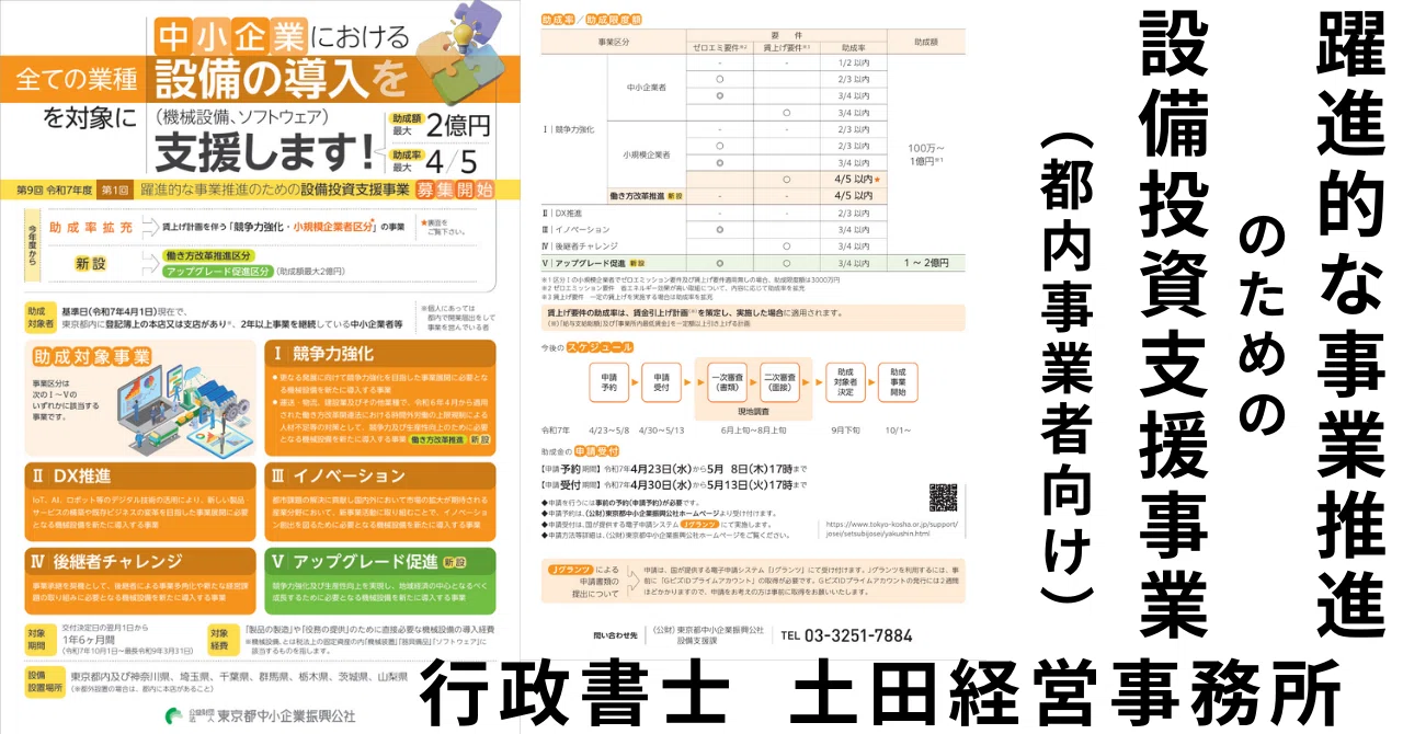 9th (FY2025 1st) Equipment Investment Support Project for