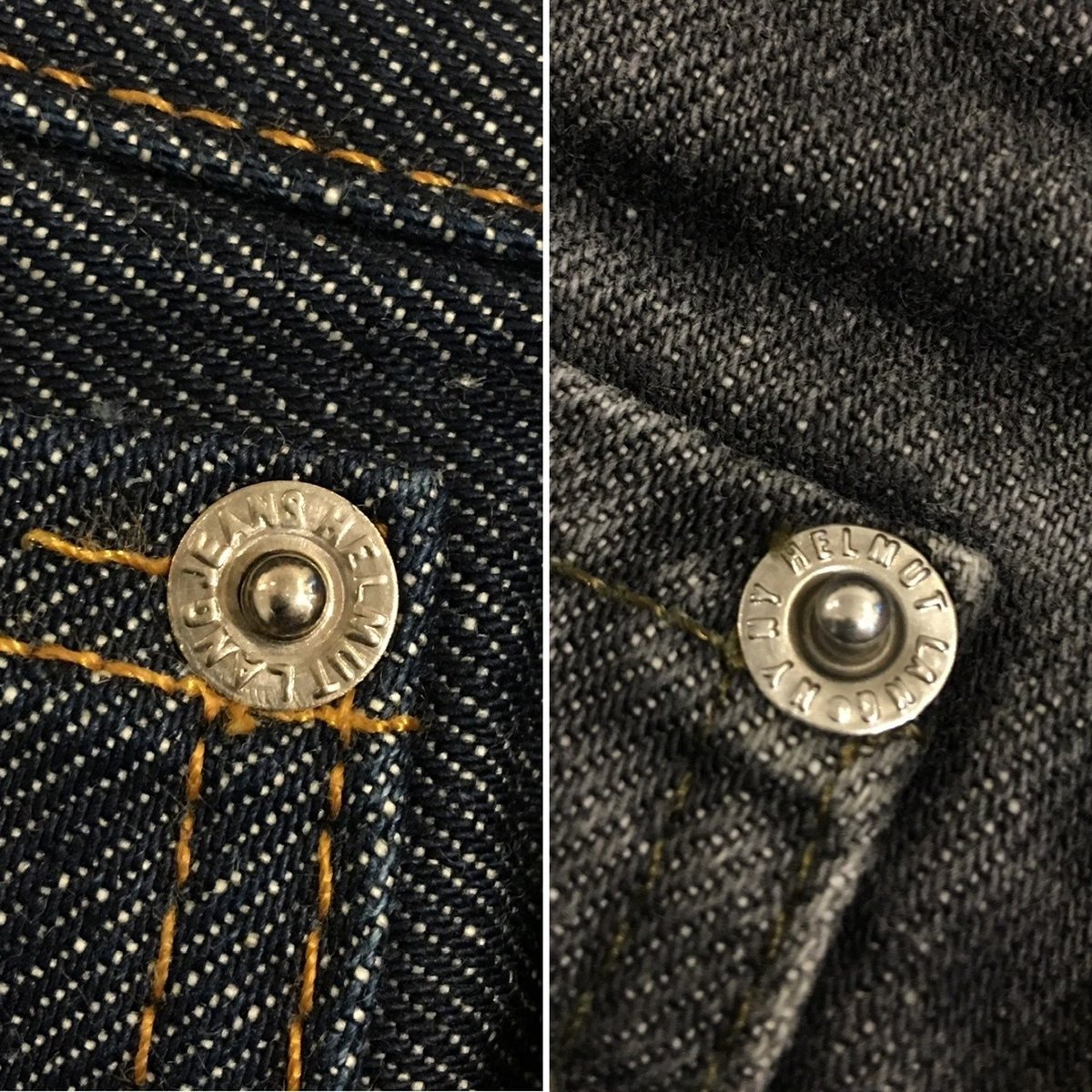 HELMUT LANG ヘルムートラング90s-mid00sジーンズのざっくり年代 HELMUT LANG ヘルムートラング90s-mid00sジーンズのざっくり年代