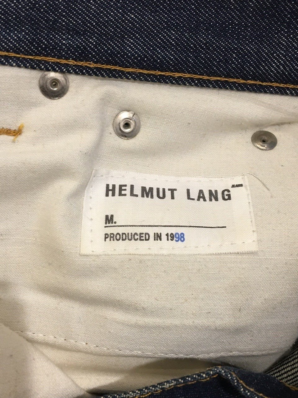 HELMUT LANG ヘルムートラング90s-mid00sジーンズのざっくり年代