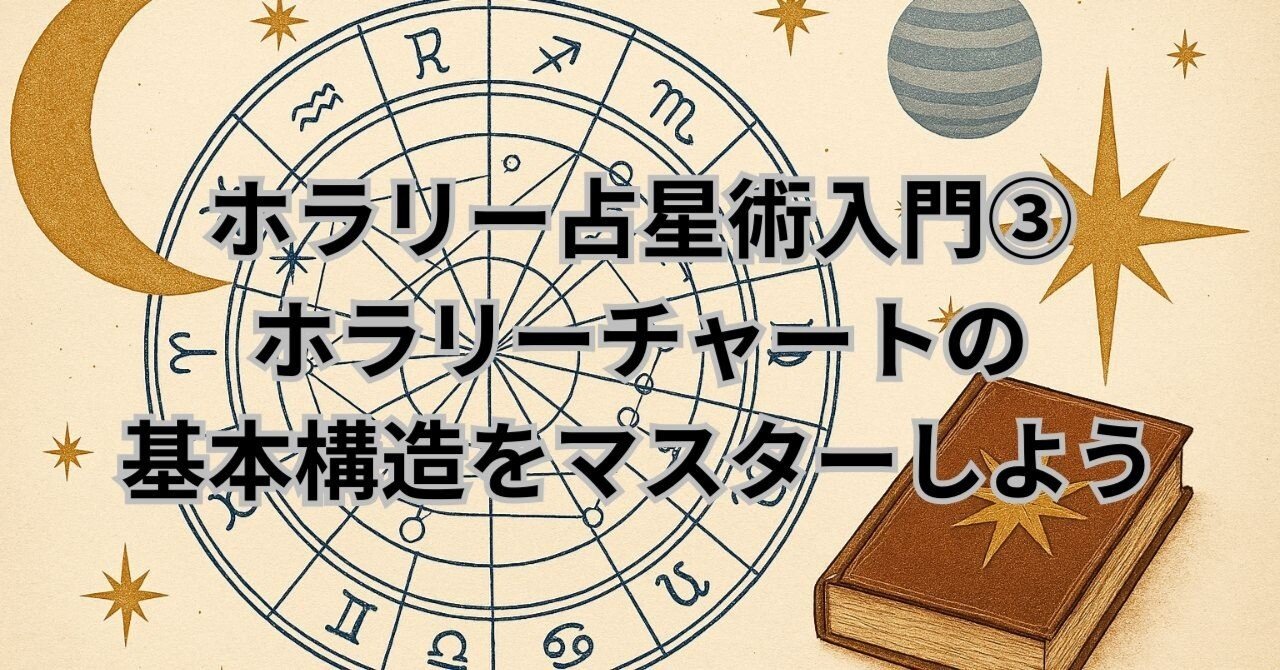 ホラリー占星術入門③｜ホラリーチャートの基本構造をマスターしよう