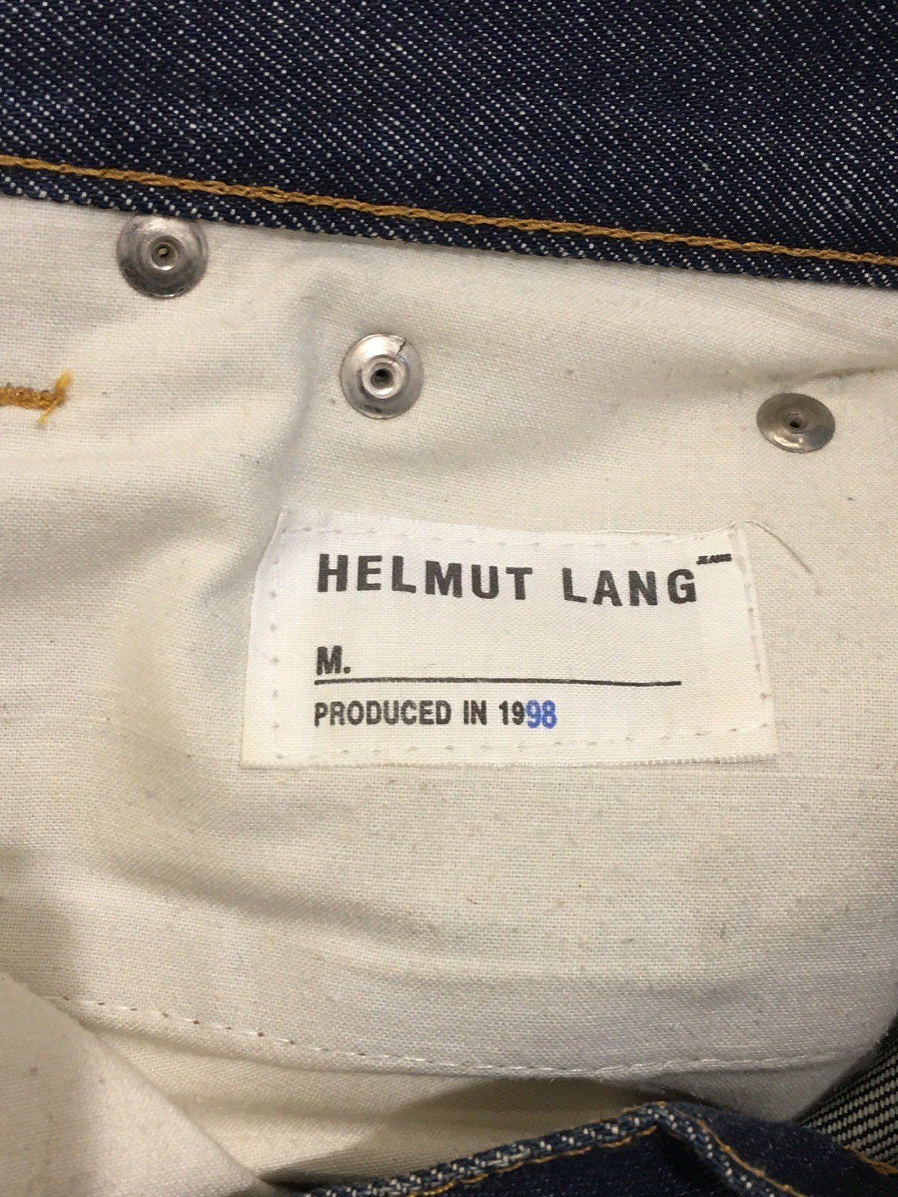 カタログ ヘルムートラング HELMUT LANGアーカイブ デニム【本人期