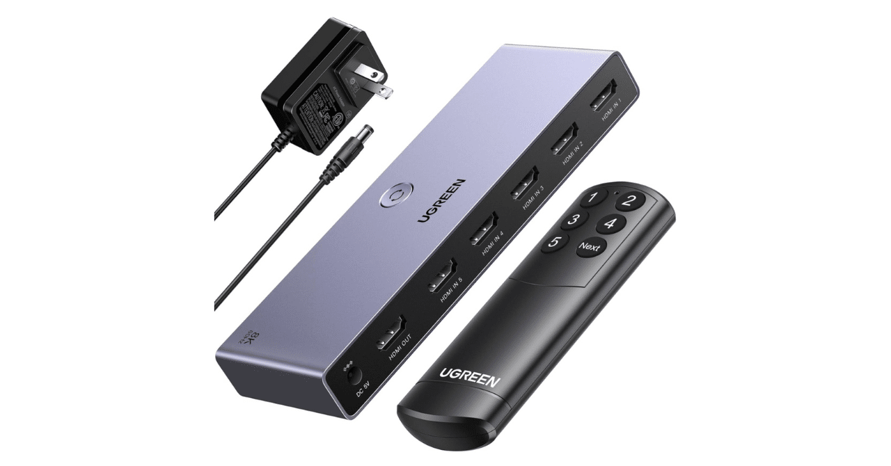 8K60Hz/4K240Hz対応の5IN1OUTのHDMIセレクターが出ていた｜snski276