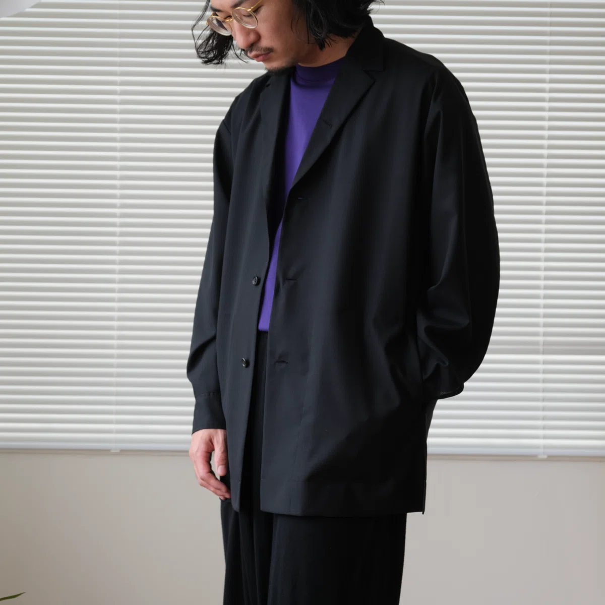 じょん　un/unbient Wool No-collar Jacket 無くてはならないモノ｜水岡