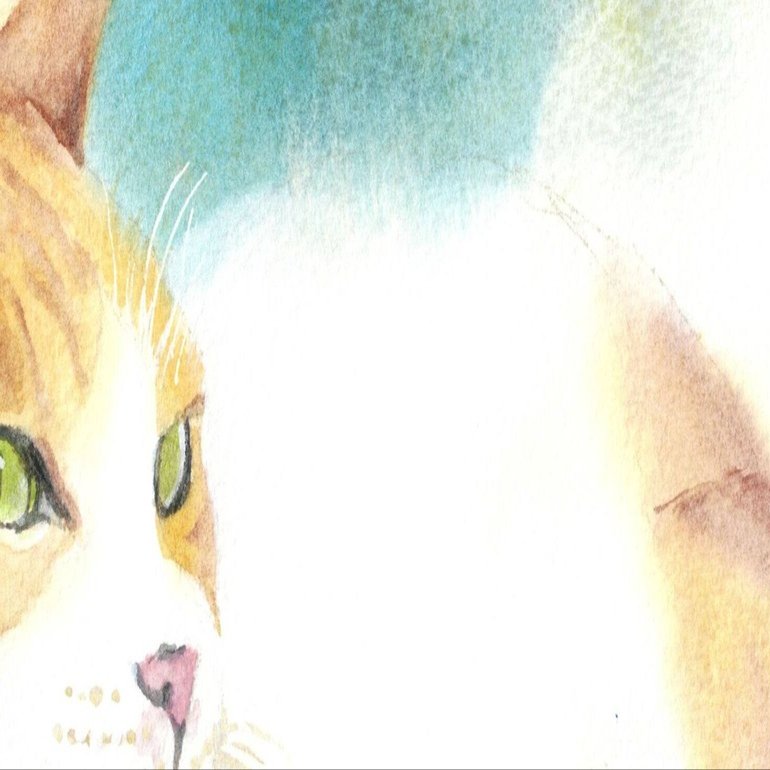 水彩画 ねこ｜ちろ
