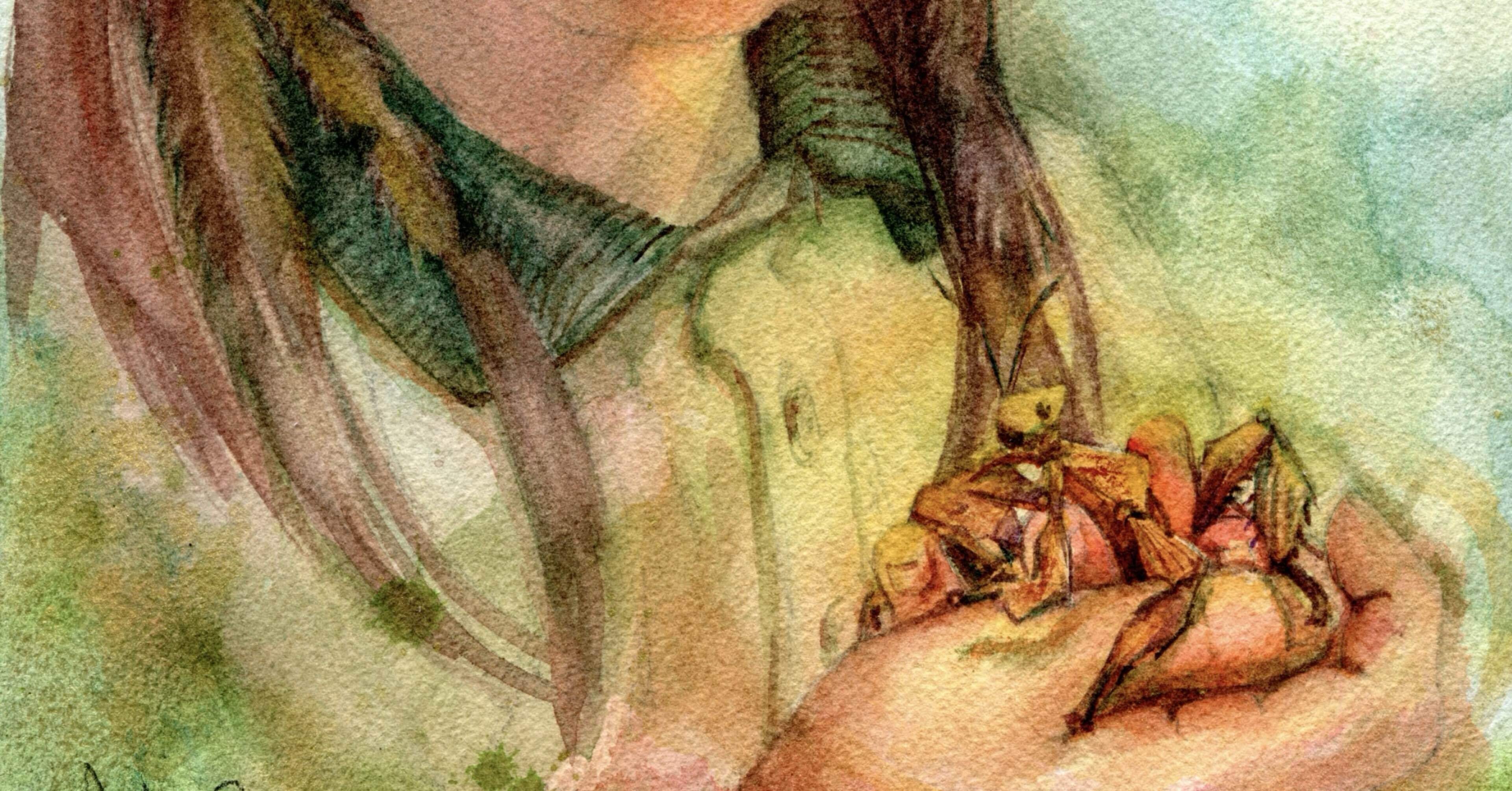 カマキリ観て時間が溶ける(#314)｜Ako(@akolamble)