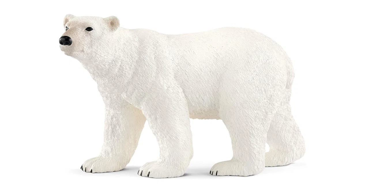 シロクマ!! 　等身大フィギュア 　210cm×117cm×63cm 白＆黒な外観の動物フィギュアといえば「パンダ」ではなく「シロクマ