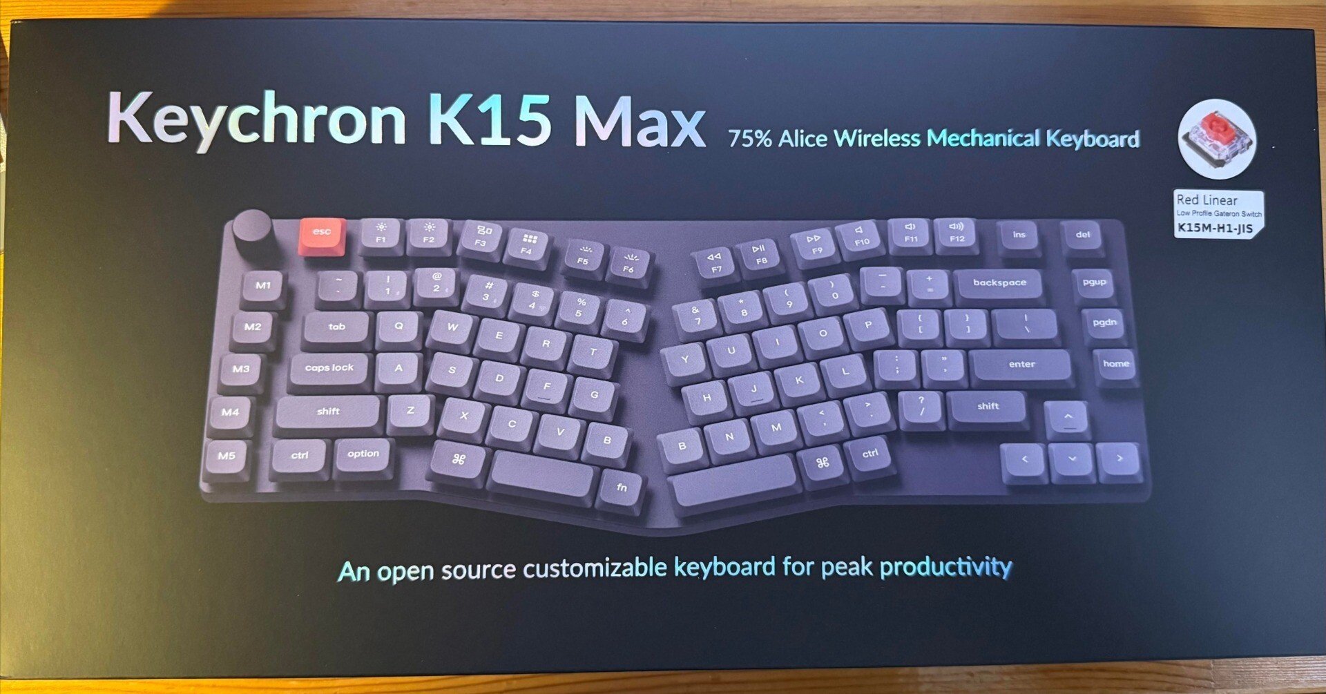 keychron k15 max JIS 赤軸 keychron k15 max JIS 赤軸 Keychron K15 Max QMK/VIA ワイヤレス