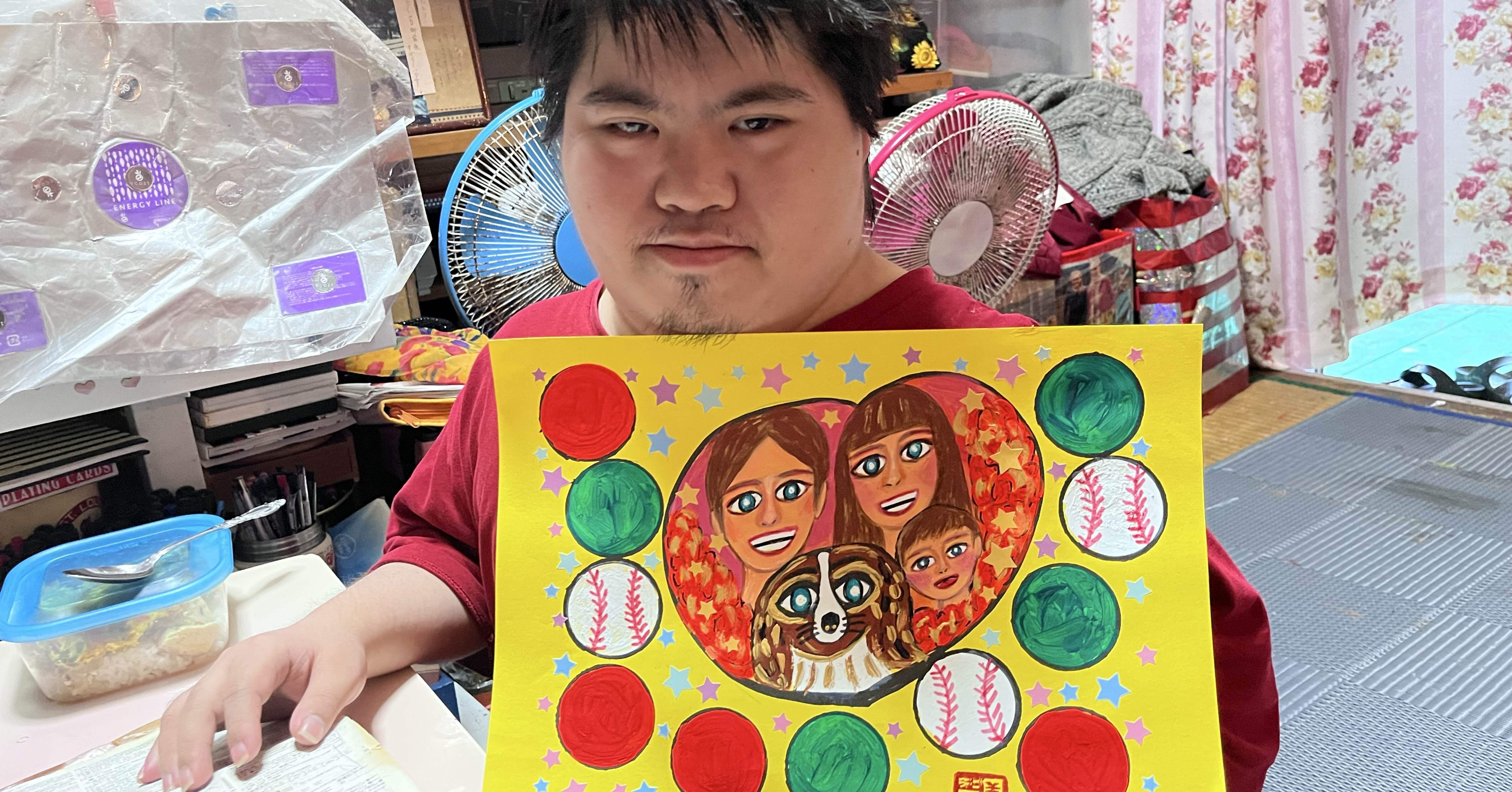 沖縄のピカソ小波津有希」幸運を呼ぶダウン症画家です。㊗️🌈母智恵美