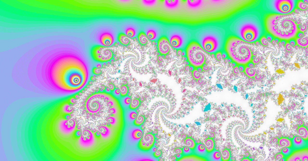 今週のフラクタル81 ((0.9+0.5i)((z-0.01/(z+0.1i))^2/(z-0.01/(z+0.1i)+1))+c ...