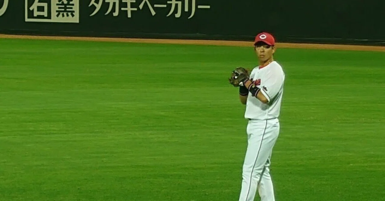 広島東洋カープ　野間峻祥　プロ入り初ホームラン 直筆サイン入りフォト　37 野間峻祥がプロ初ホームランを打った日（2015年4月19日）｜あらいずみ