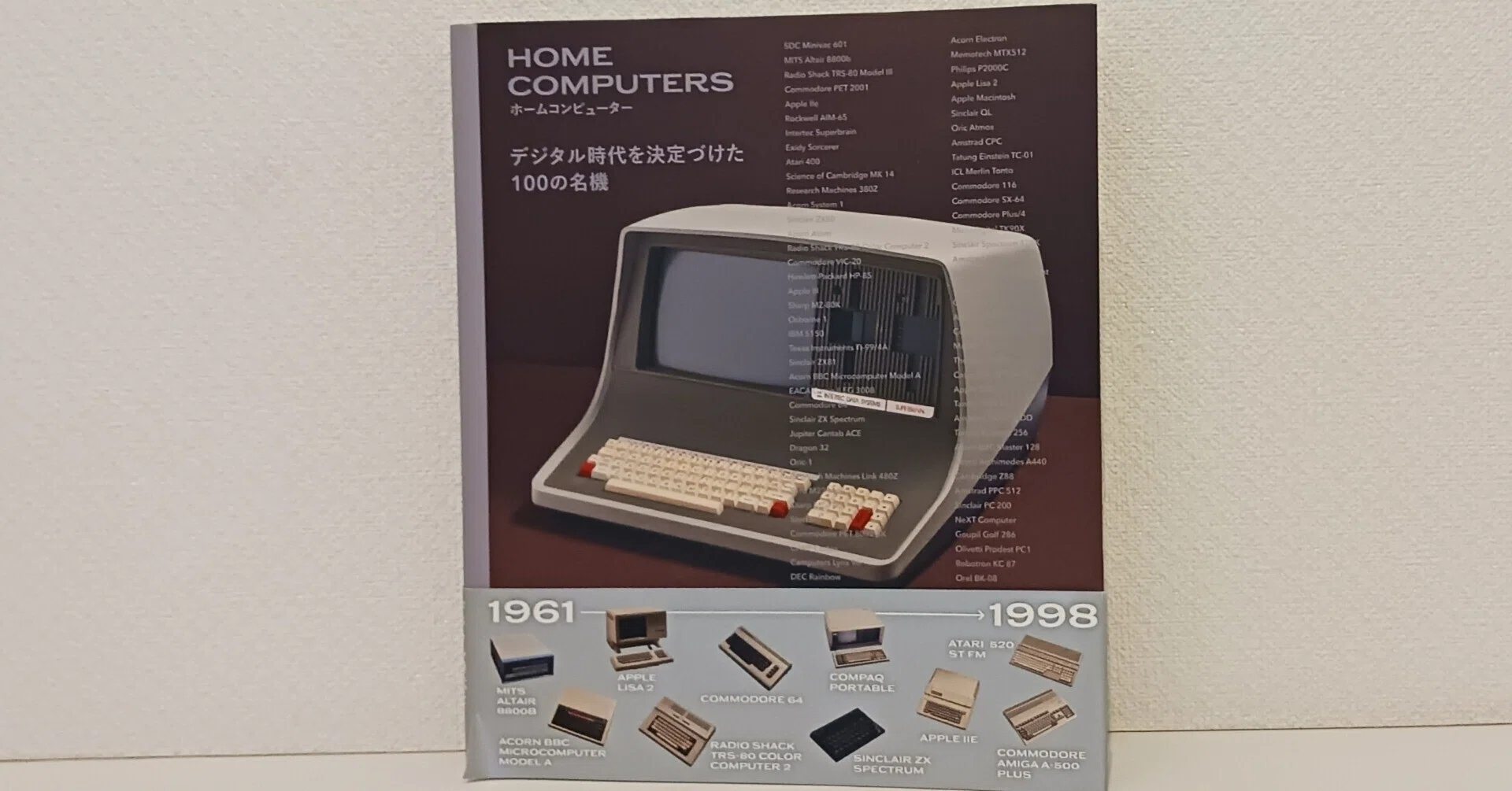 写真集『HOME COMPUTERS デジタル時代を決定づけた100の名機』を捲り