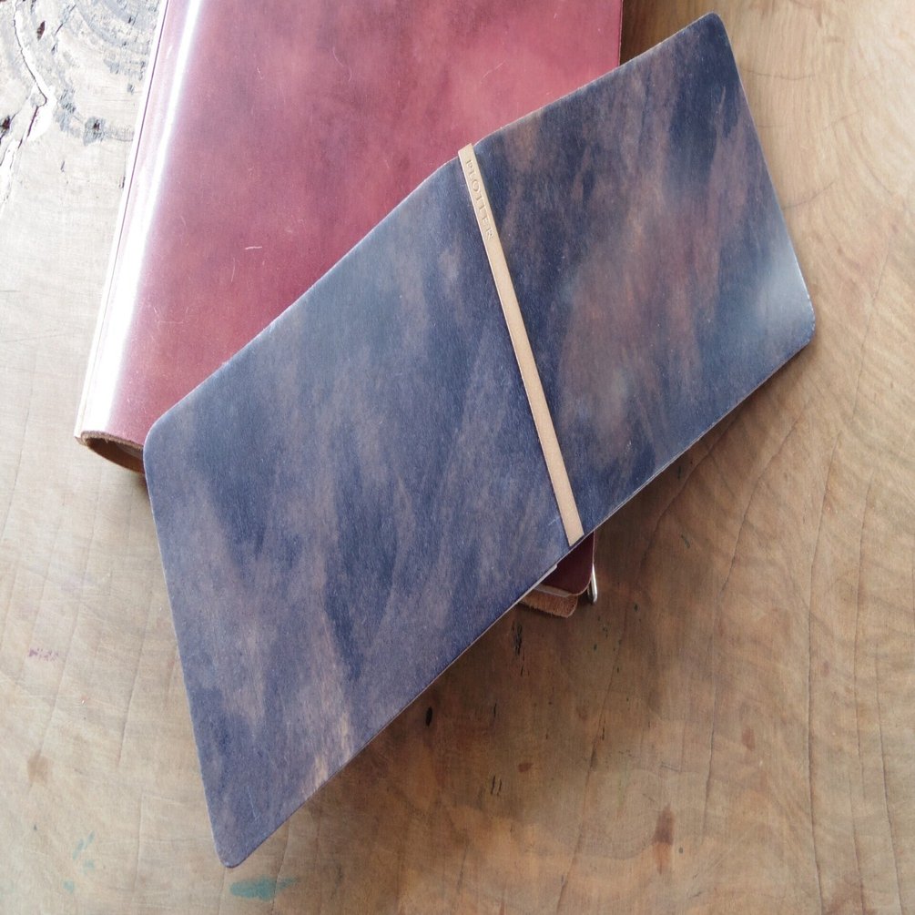 plotter ムラ染めコードバン 3穴リングレザーバインダー おまけ付き