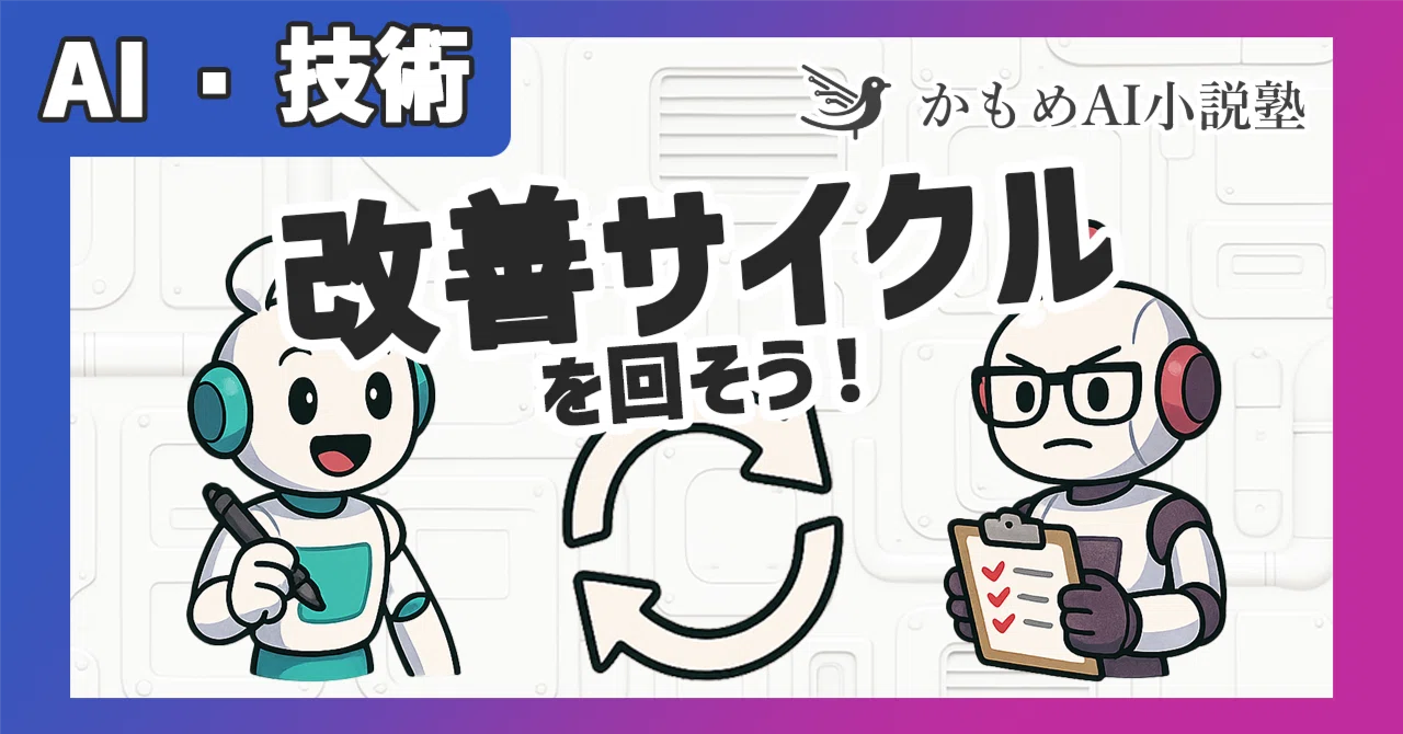 RooCodeで小説執筆 【#3 改善サイクル編】 作家AIと編集者AIで小説の