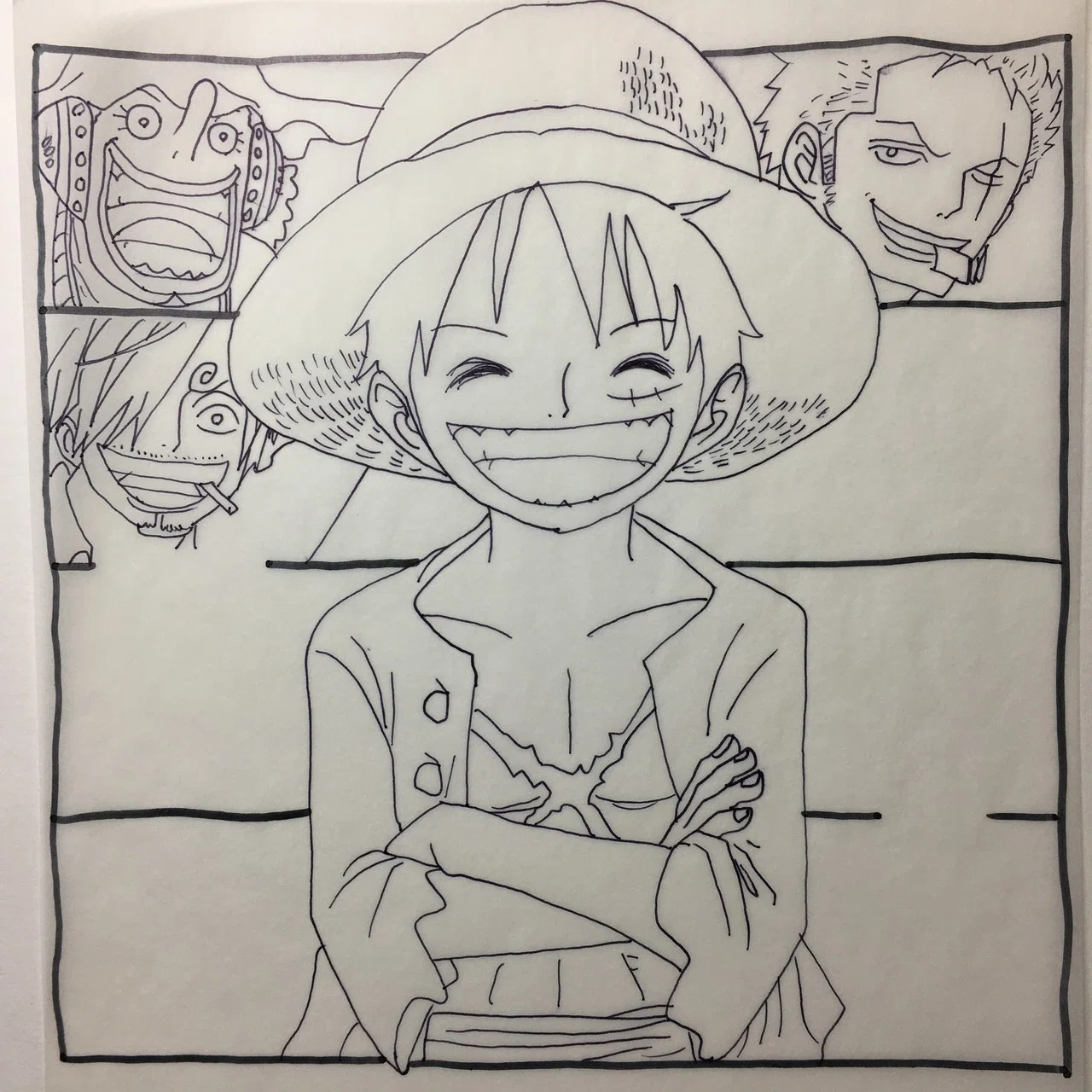 One Piece写し絵 色鉛筆彩色 きむらこうた Note