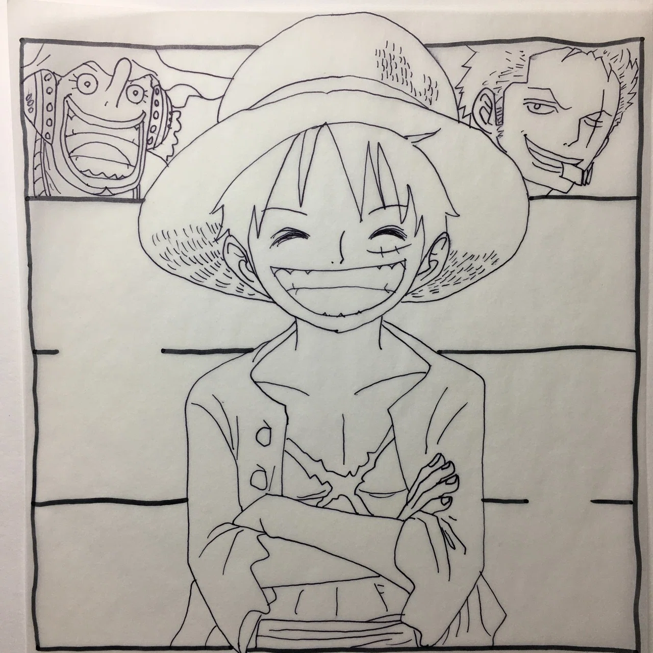 One Piece写し絵 色鉛筆彩色 きむらこうた Note
