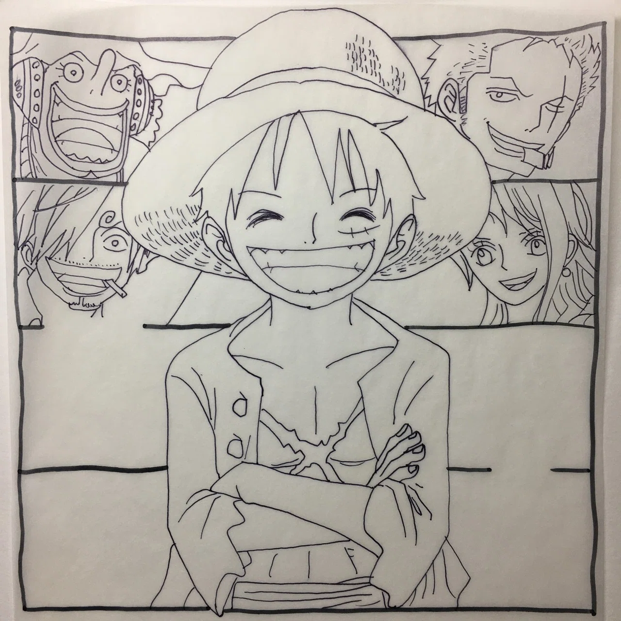 One Piece写し絵 色鉛筆彩色 きむらこうた Note