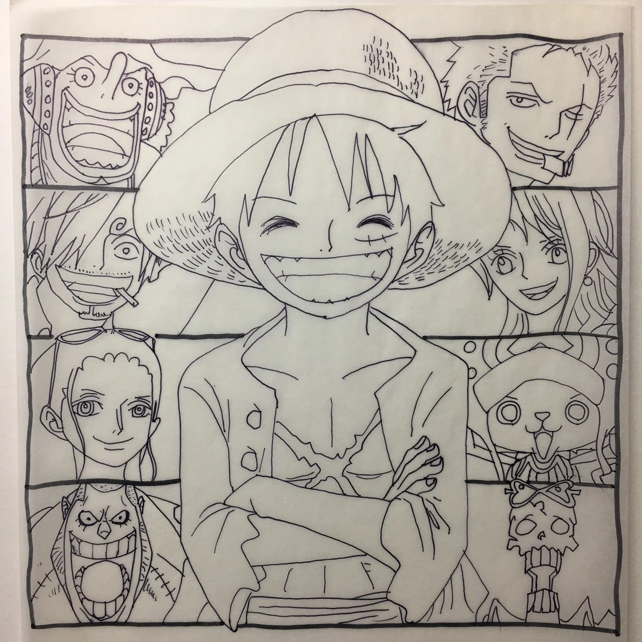 One Piece写し絵 色鉛筆彩色 きむらこうた Note