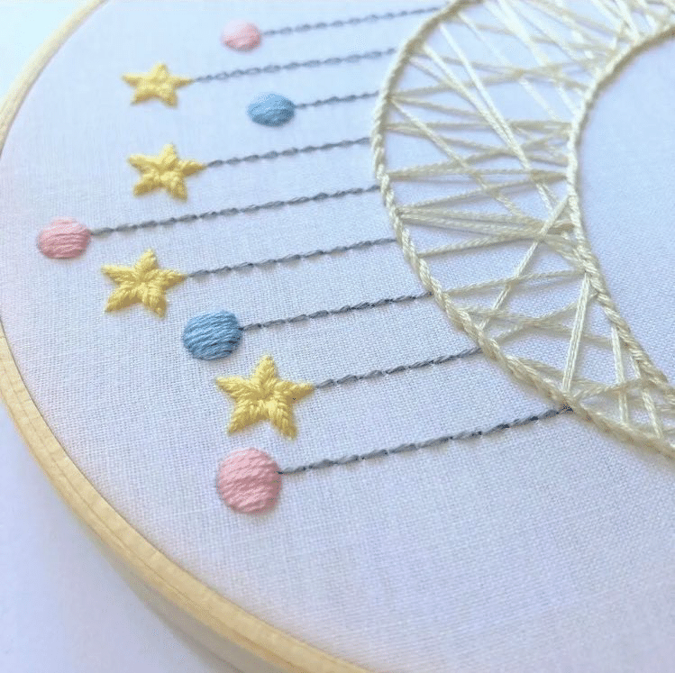 始まりの月。節目の月。|はなこまち/刺繍作家 始まりの月。節目の月。|はなこまち/刺繍作家