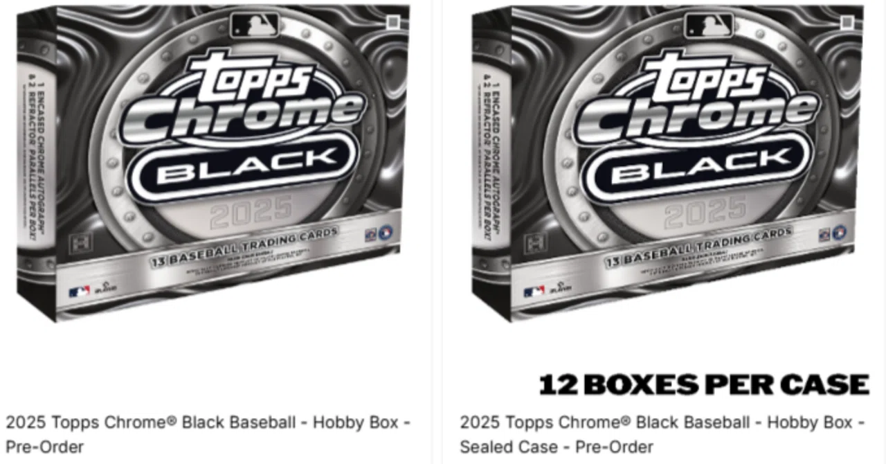 4/30発売】2025 Topps Chrome® Black Baseball｜注目RC＆予約リンク