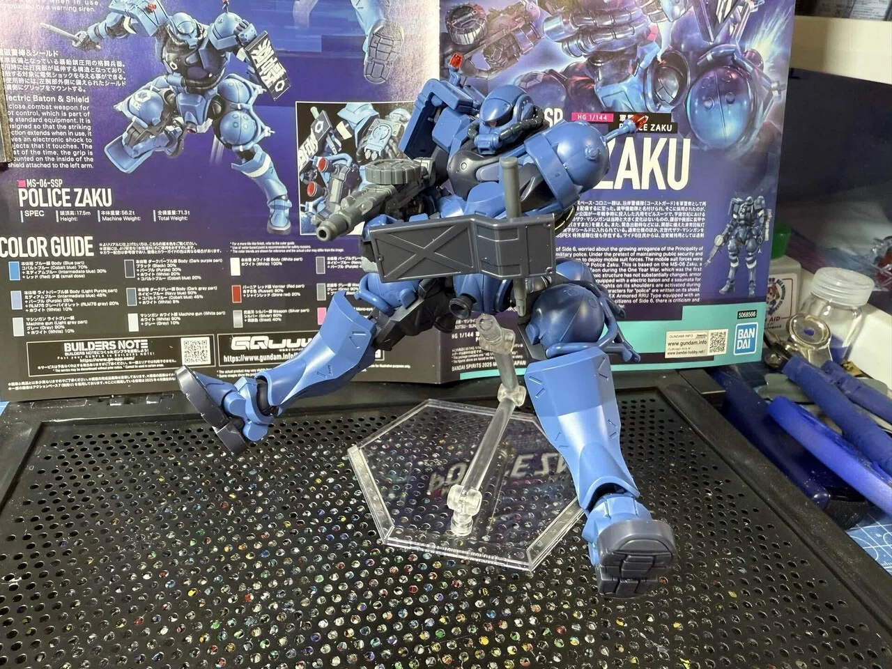 パチ組み］HG 軍警ザク｜趣味にプラモはいかがでしょう。 tac0617