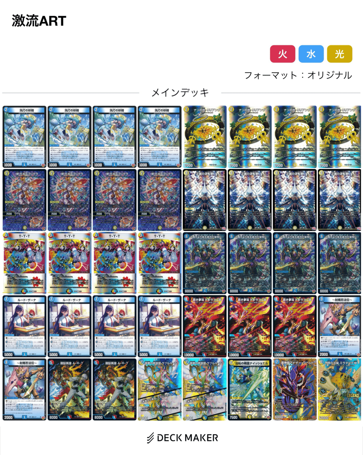 n*i様 デュエマ ラッカハイドロビスマルク デッキ dtl ハイドロビスマルクART|セロりちゃん